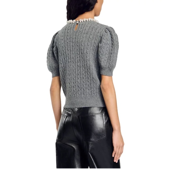 Madie Embellished Cable Knit Sweater - Picture 2 of 6